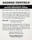 GEORGE CHUVALO BOXING CARD – CANADIAN HEAVYWEIGHT LEGEND COLLECTIBLE (3.5