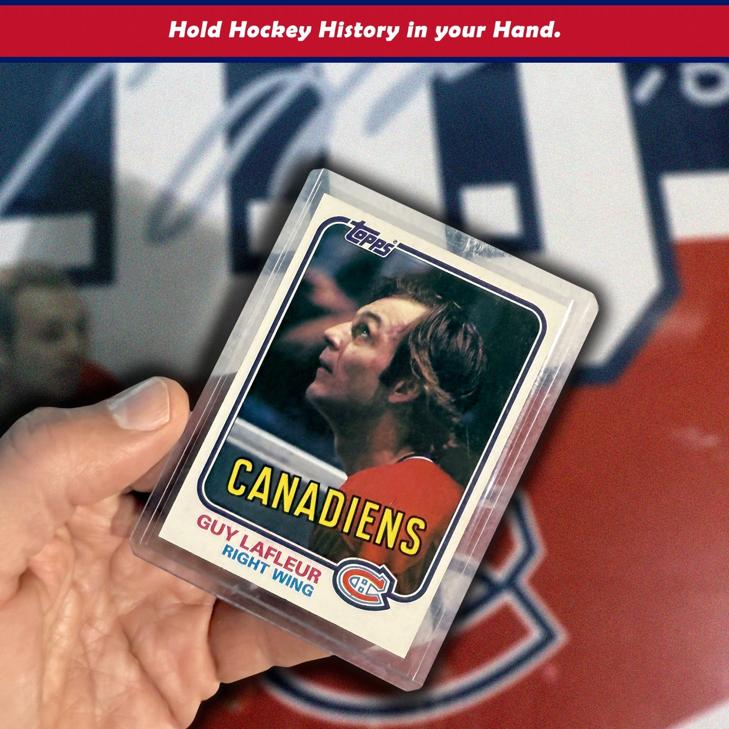 GUY LAFLEUR TOPPS COLLECTIBLE HOCKEY CARD MONTREAL – RARE VINTAGE MEMORABILIA NHL CANADIENS SPORTS GIFT SOUVENIR COLLECTORS ITEM AUTOGRAPH AUTHENTIC (3.5