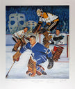 LEGENDS OF THE CREASE LIMITED EDITION /20 LITHOGRAPH SIGNED BY BOWER, CHEEVERS, HALL, WORSLEY – 24