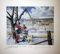 LET’S ASK LITHOGRAPH SIGNED BY JOHNNY BOWER & GERRY CHEEVERS – 9.5