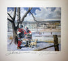 LET’S ASK LITHOGRAPH SIGNED BY JOHNNY BOWER & GERRY CHEEVERS – 9.5