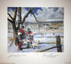 LET’S ASK LITHOGRAPH SIGNED BY JOHNNY BOWER & JEAN BÉLIVEAU – 9.5