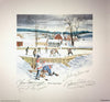 WHERE LEGENDS BEGIN LITHOGRAPH SIGNED BY BOWER, HULL, COURNOYER & DIONNE – NHL STARS 10