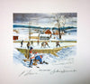 WHERE LEGENDS BEGIN LITHOGRAPH SIGNED BY BOWER, HULL & LAFLEUR – NHL ICONS 10
