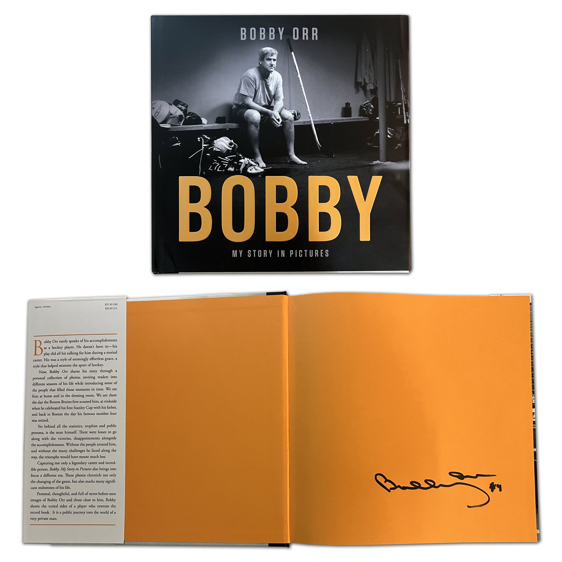 BOBBY ORR AUTOGRAPHED HARDCOVER BOOK – BOBBY: MY STORY IN PICTURES (9