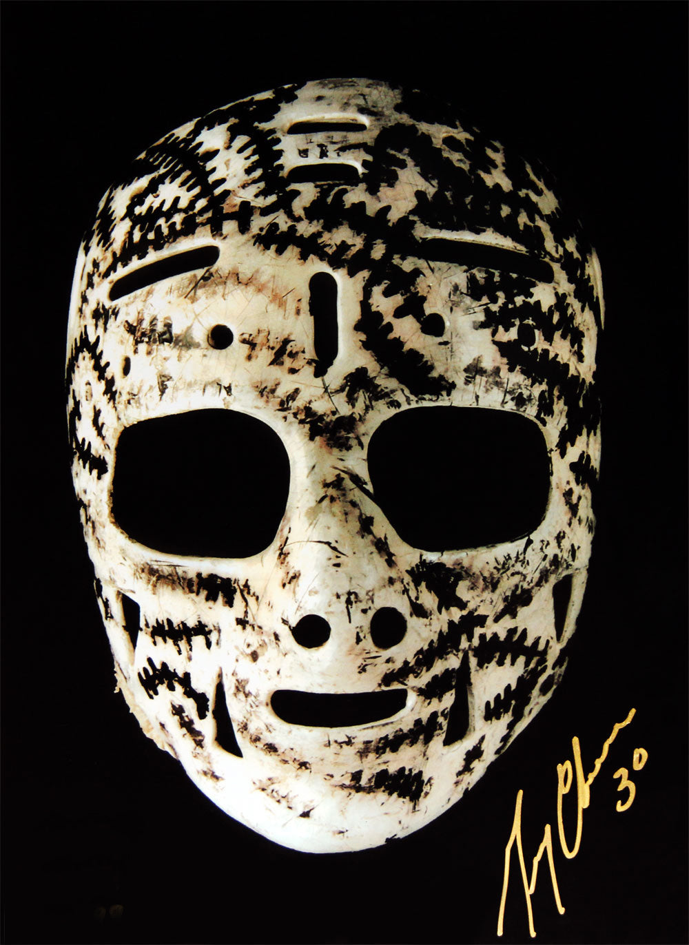 GERRY CHEEVERS THE MASK AUTOGRAPHED 10
