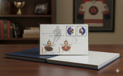 2002 GLENN HALL & HOWIE MORENZ FIRST DAY OF ISSUE STAMPS – CANADIAN HOCKEY LEGENDS POSTAGE COLLECTIBLE (7.5