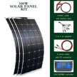 100-300w flexible solar panels 12/24v + inverter KIT