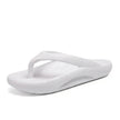 Flip-flops Men Wear Sandy Beach Platform Outside And Step On Shit