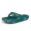 Flip-flops Men Wear Sandy Beach Platform Outside And Step On Shit