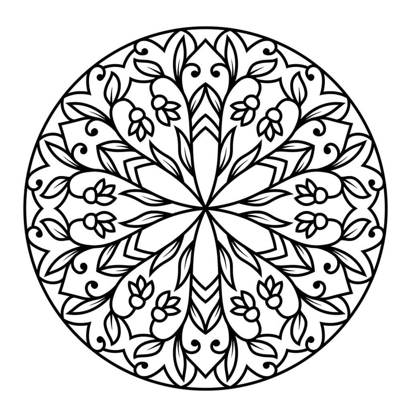 Meditative Mandalas Coloring Book for Kids (Spiral Edition)