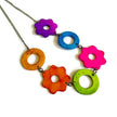 Colorful Mismatched Flower Earrings