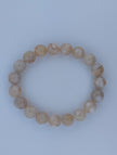 Flower Agate Bracelet — 11mm & 9mm Beads