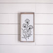 Flower Bouquet Wood Sign