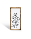 Flower Bouquet Wood Sign