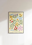 Flower Market - London | Modern Botanical Art Exhibition Print (available handframed or unframed)
