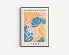 Flower Market - Paris | Modern Botanical Art Exhibition Print (available handframed or unframed)