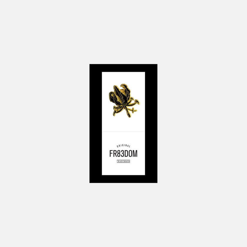 GLORIOSA LILY LAPEL PIN [BLACK JULY EDITION]
