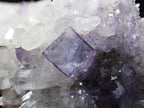 Fluorite on Quartz with Chlorite and UV Fluorescence – Yaogangxian Mine, Hunan, China