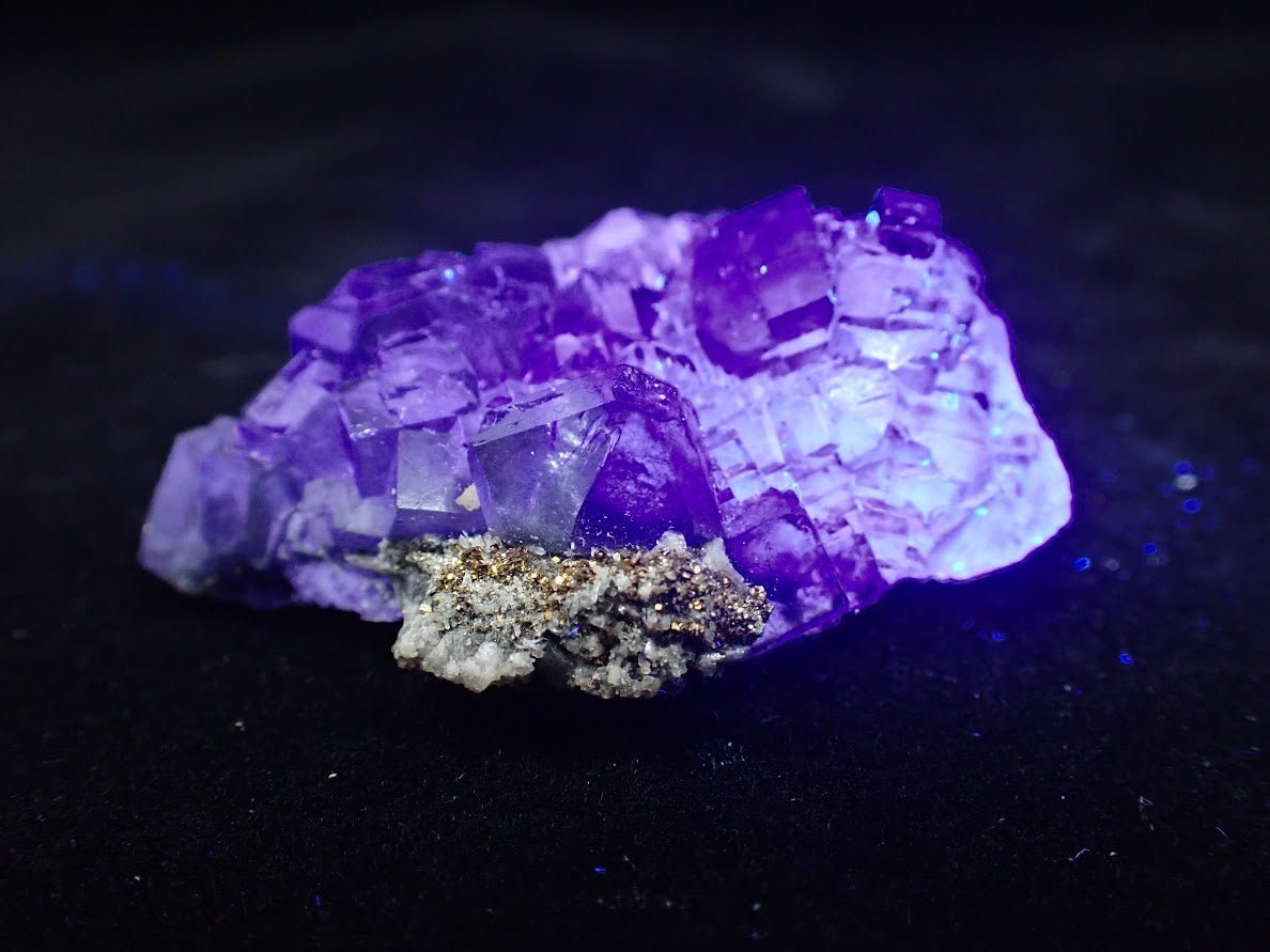 Fluorite with Pyrite – Yaogangxian Mine, Yizhang County, Hunan Province, China