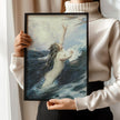 Flying Fish - Herbert James Draper | Romantic Ocean Fantasy | Mythological Nude Vintage Sea Goddess Print (available handframed or unframed)