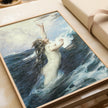 Flying Fish - Herbert James Draper | Romantic Ocean Fantasy | Mythological Nude Vintage Sea Goddess Print (available handframed or unframed)