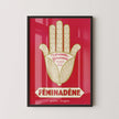 F√©minad√®ne Vintage French Poster: Red Giclee Print, Woman's Health