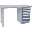 Banc de travail industriel, 61 cm (L) x 152 cm (P) x 86 cm (H), capacité de 454 kg.