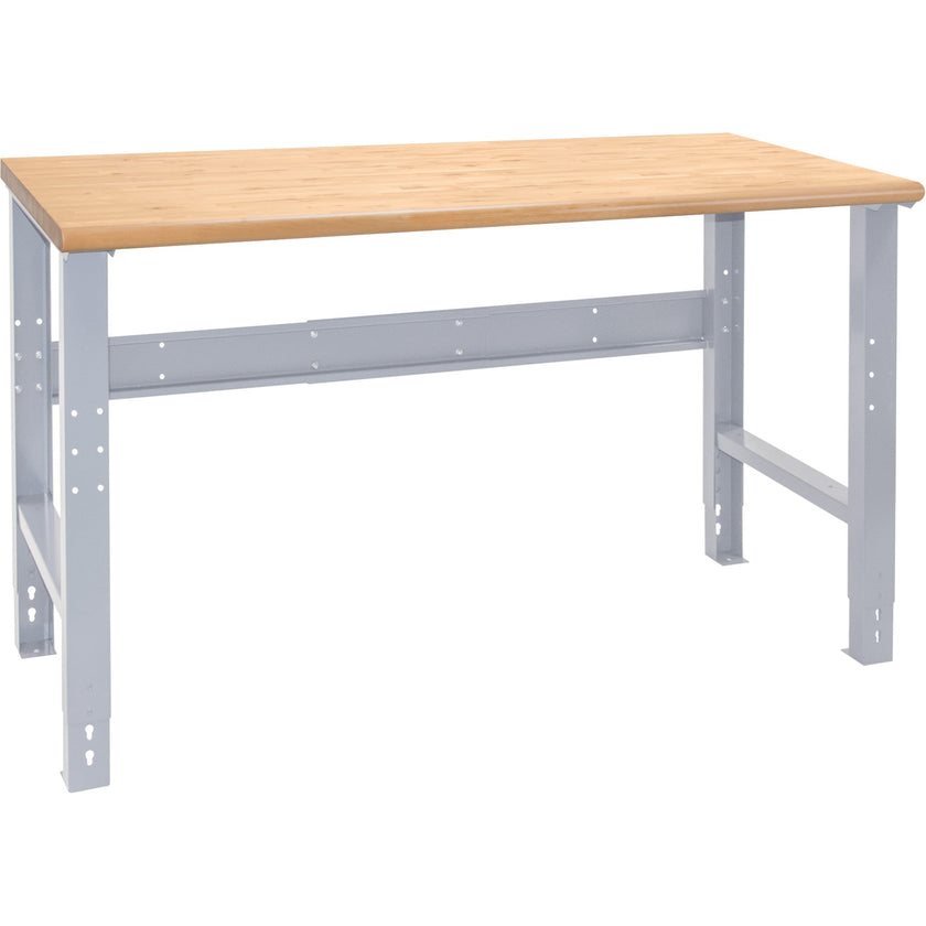 Banc de travail industriel, plateau et pieds uniquement, capacité de 1000 lbs, 183 cm (L) x 76 cm (P), 86 cm (H)