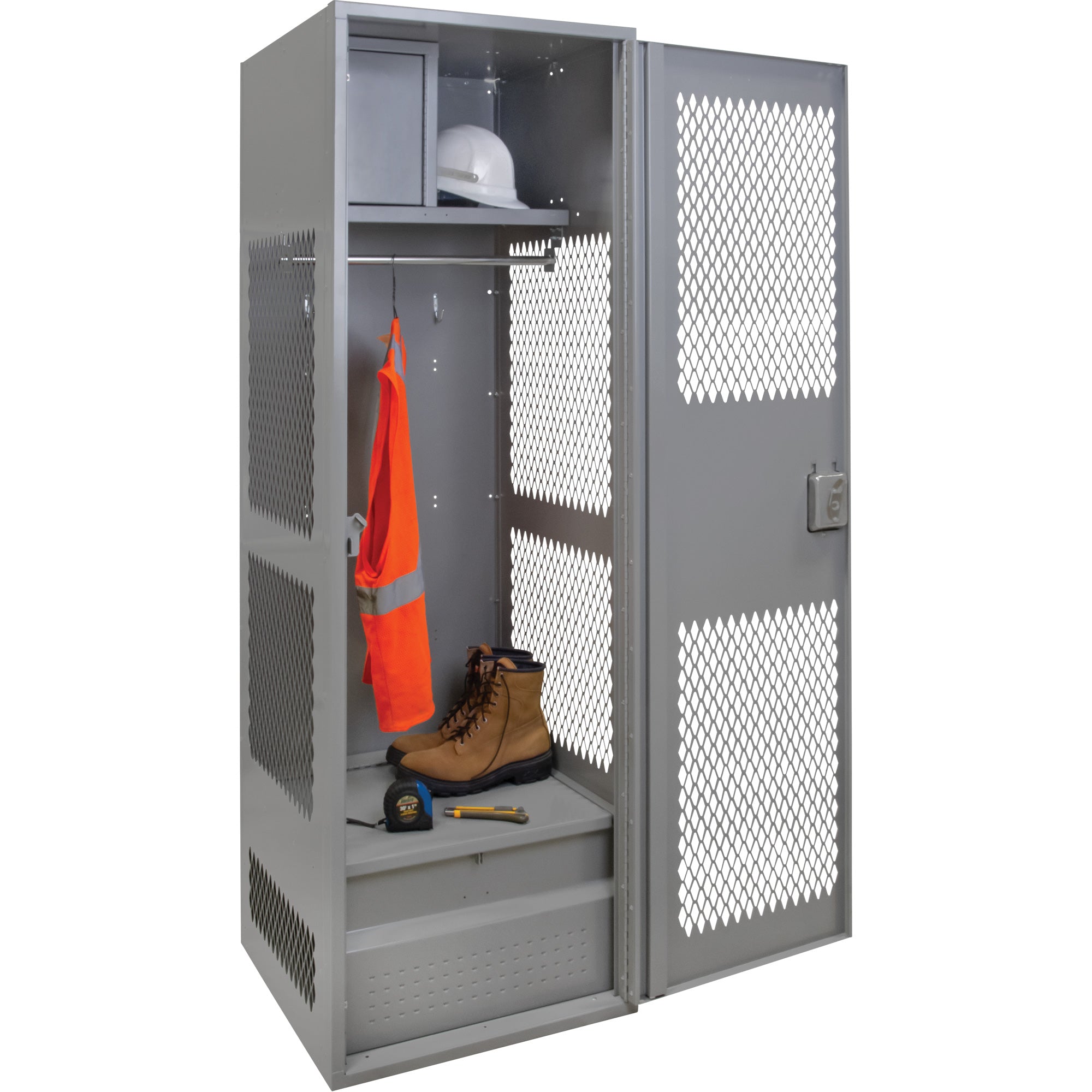 Gear Locker with Door, Steel, 24