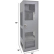 Gear Locker with Door, Steel, 24