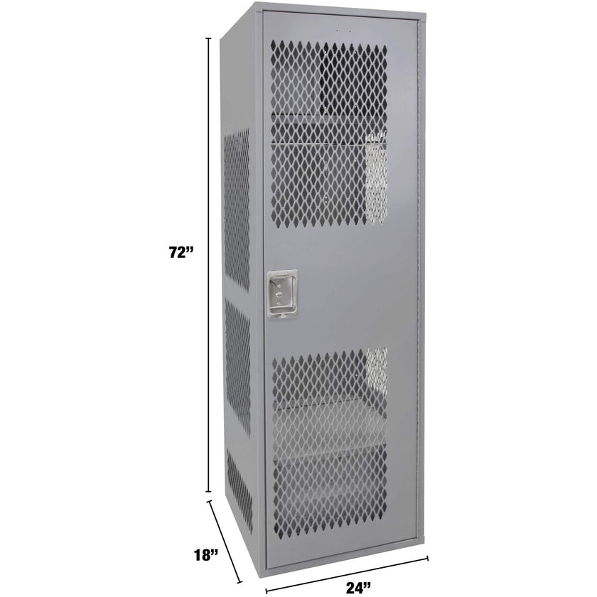 Gear Locker with Door, Steel, 24