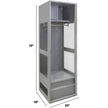 Gear Locker, Steel, 24
