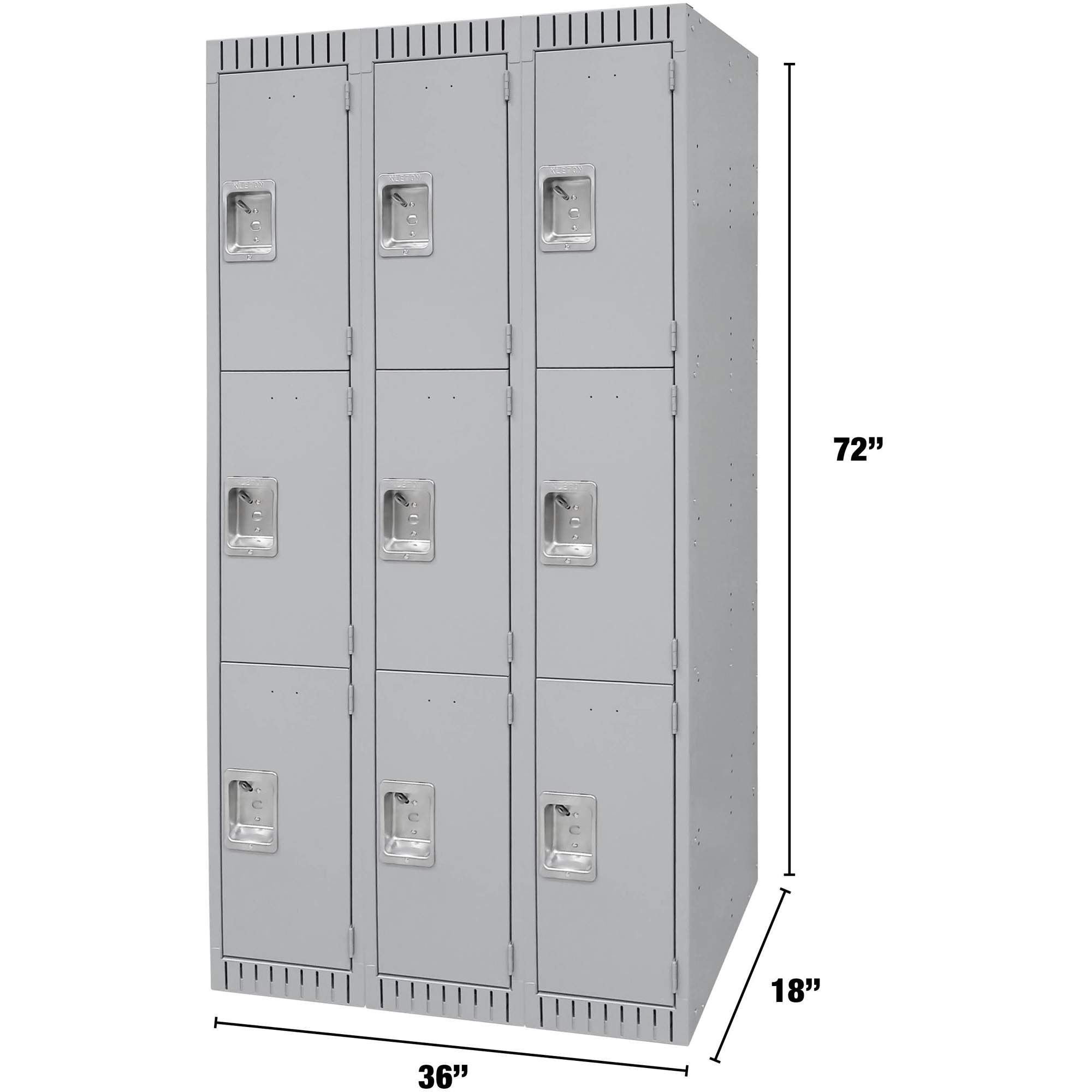 Lockers, 3 -tier, Bank of 3, 36