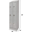 Lockers, 3 -tier, Bank of 2, 24