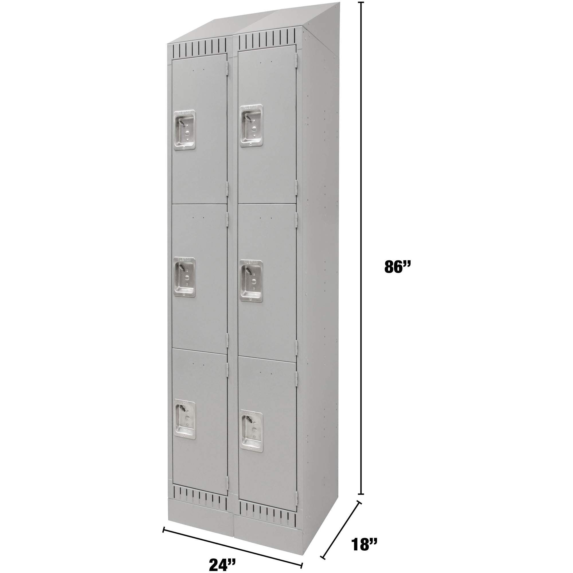 Lockers, 3 -tier, Bank of 2, 24