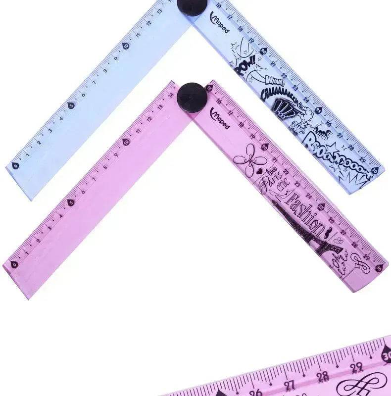 folding ruler 30cm widened rotary ruler