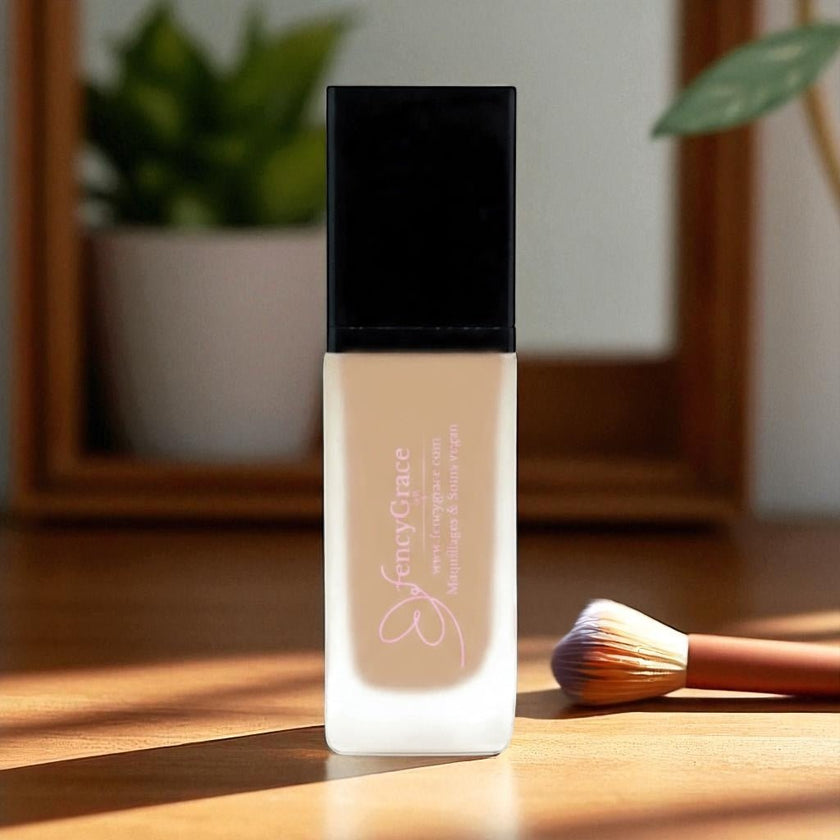 Fond de teint vegan hydratant FencyGrace - Elisabeth 103 - couvrance naturelle -  fini lumineux  - longue tenue