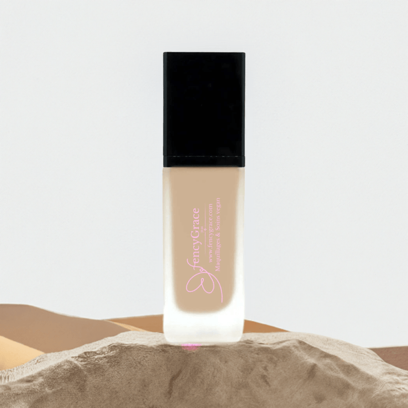 Fond de Teint Vegan Hydratant – Fini Lumineux | FencyGrace | Disponible en Plusieurs teintes