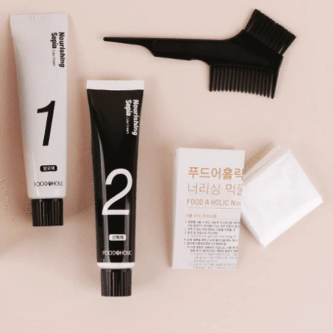 Foodaholic Nourishing Sepia Color Cream 1min 3N Natural Black 60g