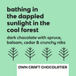 forest chocolate bar