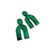 Arch Statement Earrings Handmade (Post or Clip On)- 