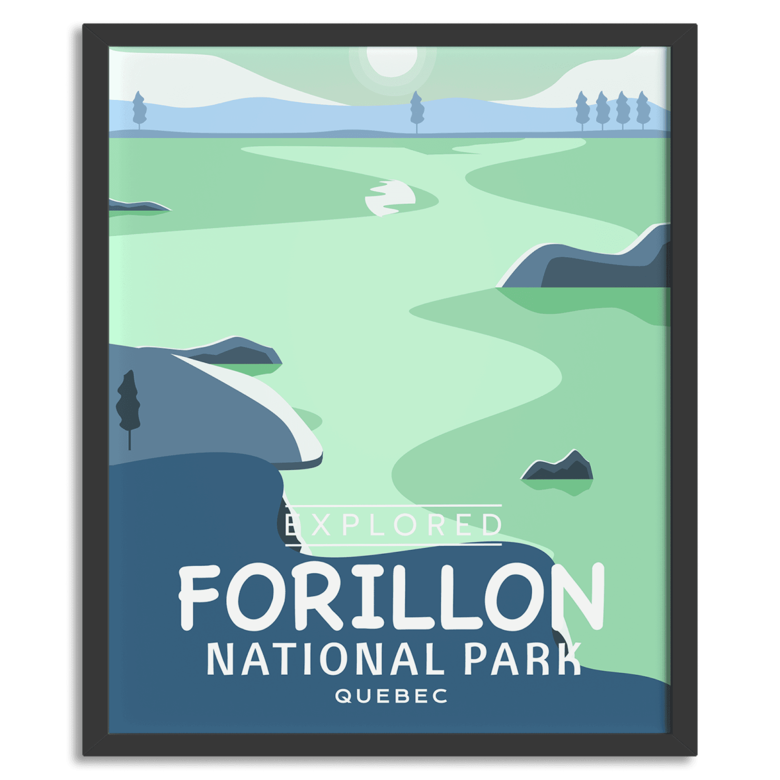 Forillon National Park 'Explored' Poster, Canada Parks