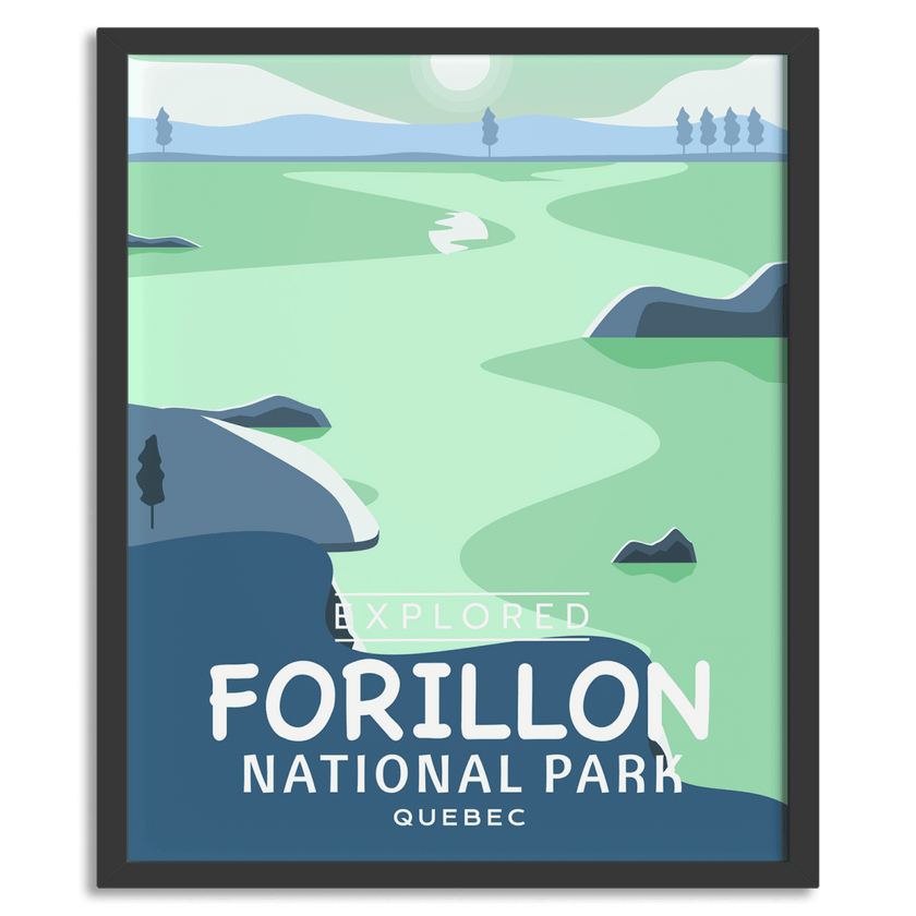 Forillon National Park 'Explored' Poster, Canada Parks