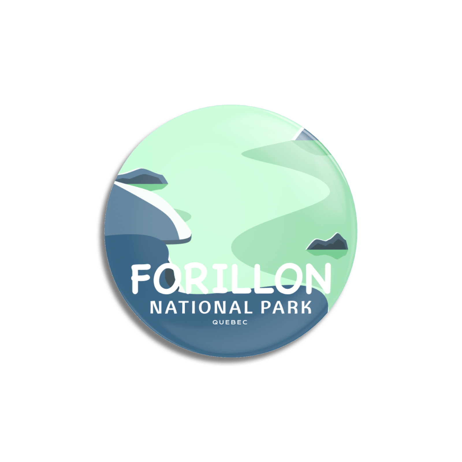 Forillon National Park of Canada Pinback Button, Canada Parks