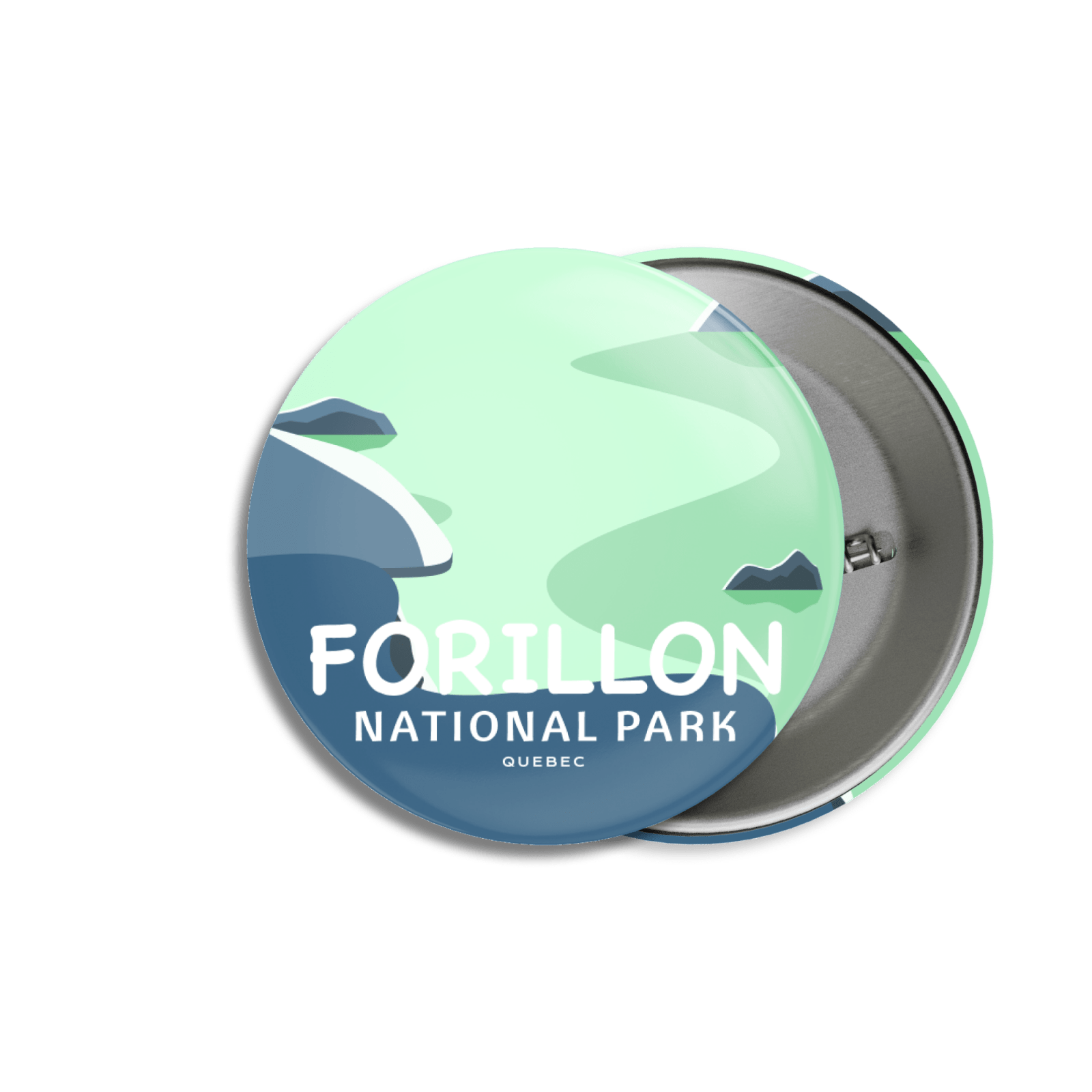 Forillon National Park of Canada Pinback Button, Canada Parks