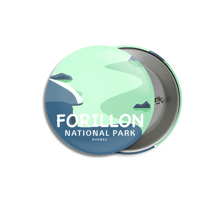Forillon National Park of Canada Pinback Button, Canada Parks