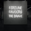 FORTUNE FAVOURS THE BRAVE Neon Sign