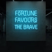 FORTUNE FAVOURS THE BRAVE Neon Sign