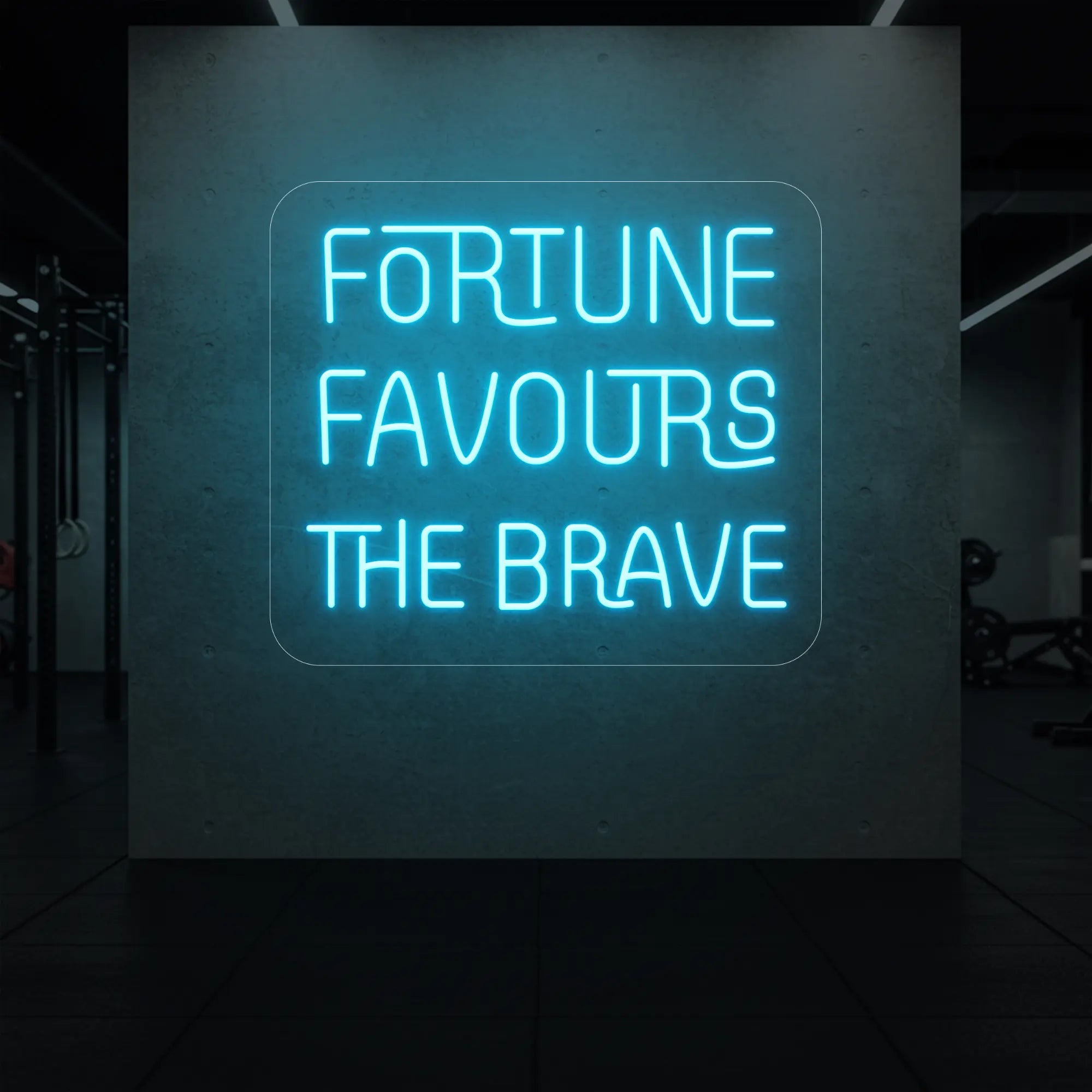 FORTUNE FAVOURS THE BRAVE Neon Sign